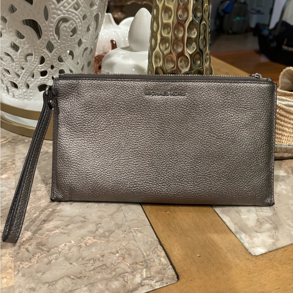 Michael Kors Silver wristlet